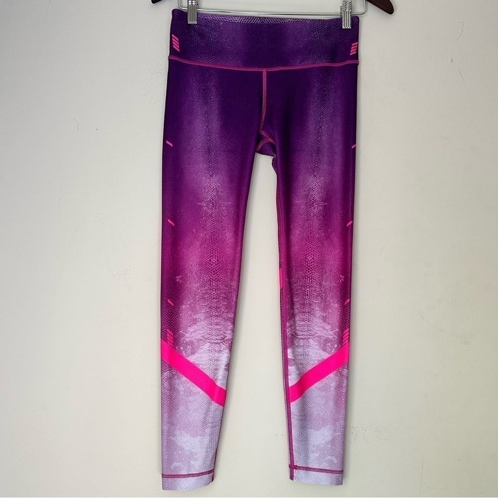 Wear it to Heart | Purple and Hot Pink Ombré Snakeskin Legging | Small